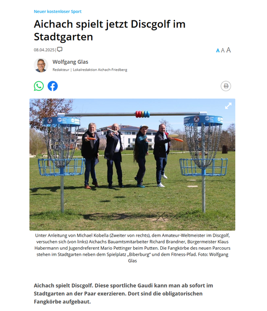 Donaukurier DiscGolf Aichach