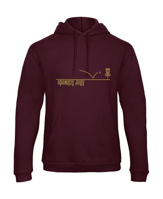 WOD Hoodie "Alter Schwede" Print, burgund rot